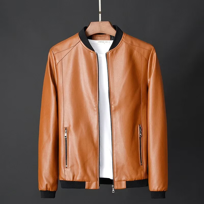 Chaqueta de cuero para hombre