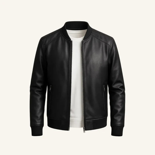 Chaqueta de cuero para hombre