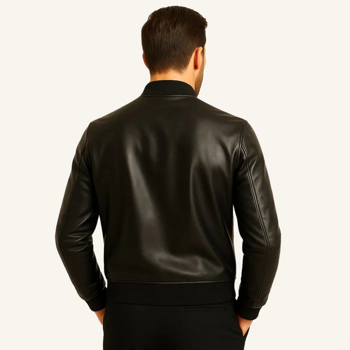 Chaqueta de cuero para hombre